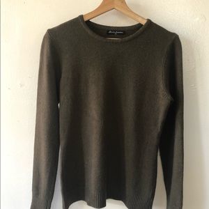 Cashmere Blend Olive Sweater by Belle Femme sm/m